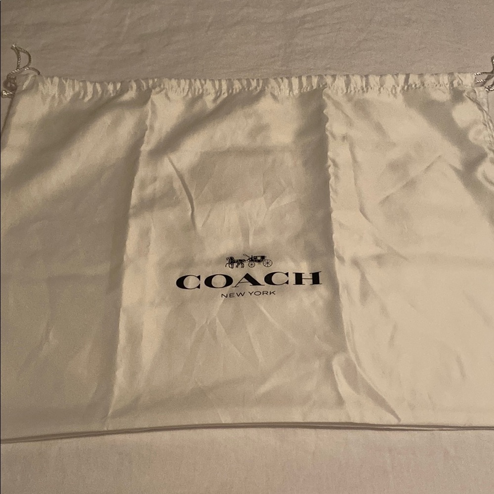 Coach Cream Drawstring Dust Bag